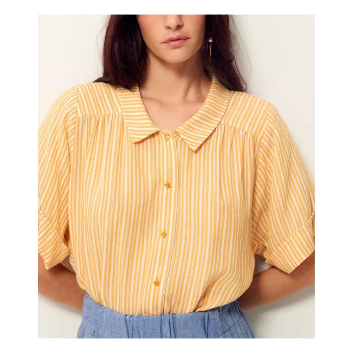 Sessùn Chemise Ambroggio Rayures | Jaune