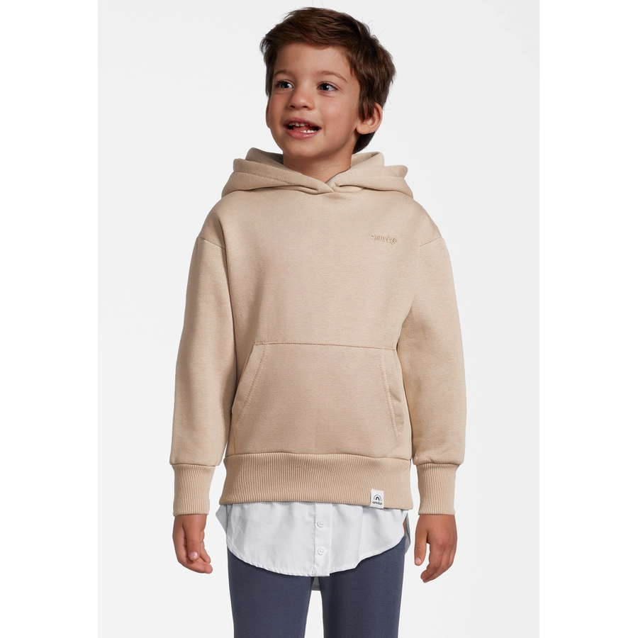 New Life Hoodie Hoodie Kapuzen Pullover mit Shirt Beige