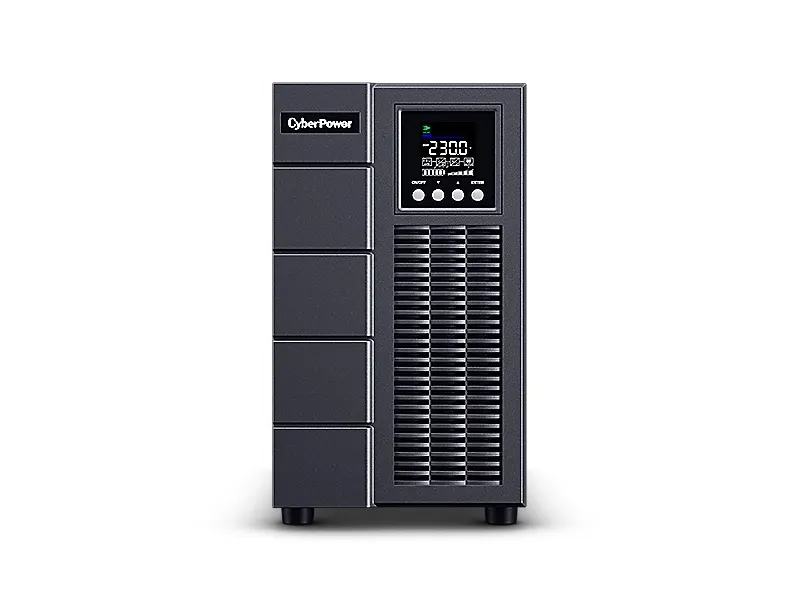 CyberPower Online S Series OLS3000EA - UPS - AC 230 V - 2700 Watt - 3000 VA - 9 At - RS-232, USB - output-stikforbindelser: 8 - aktiv PFC - sort