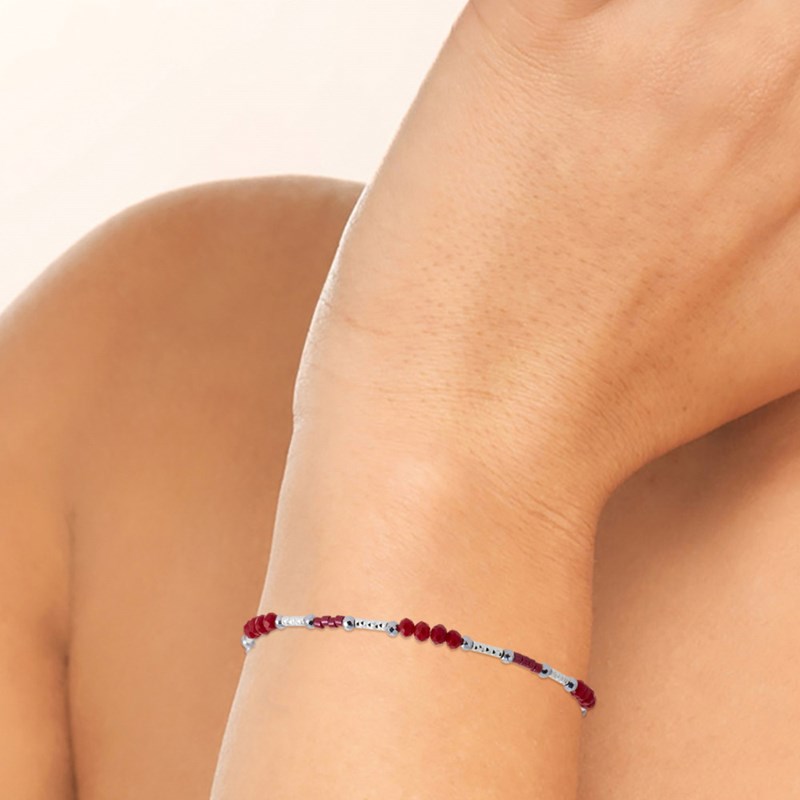 Bracelet Femme - Argent 925 - Cristal - Longueur : 16 cm