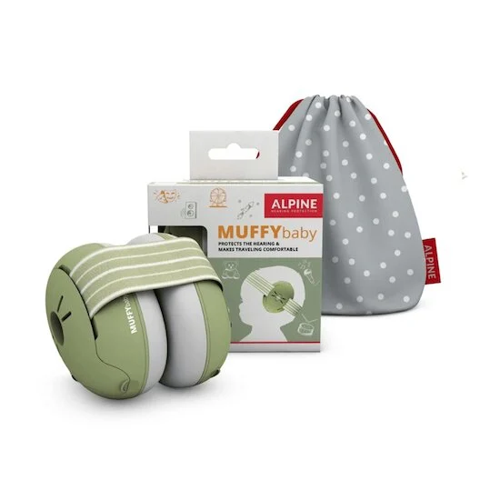 Casque anti-bruit Muffy Baby   Vert Olive        de               Alpine