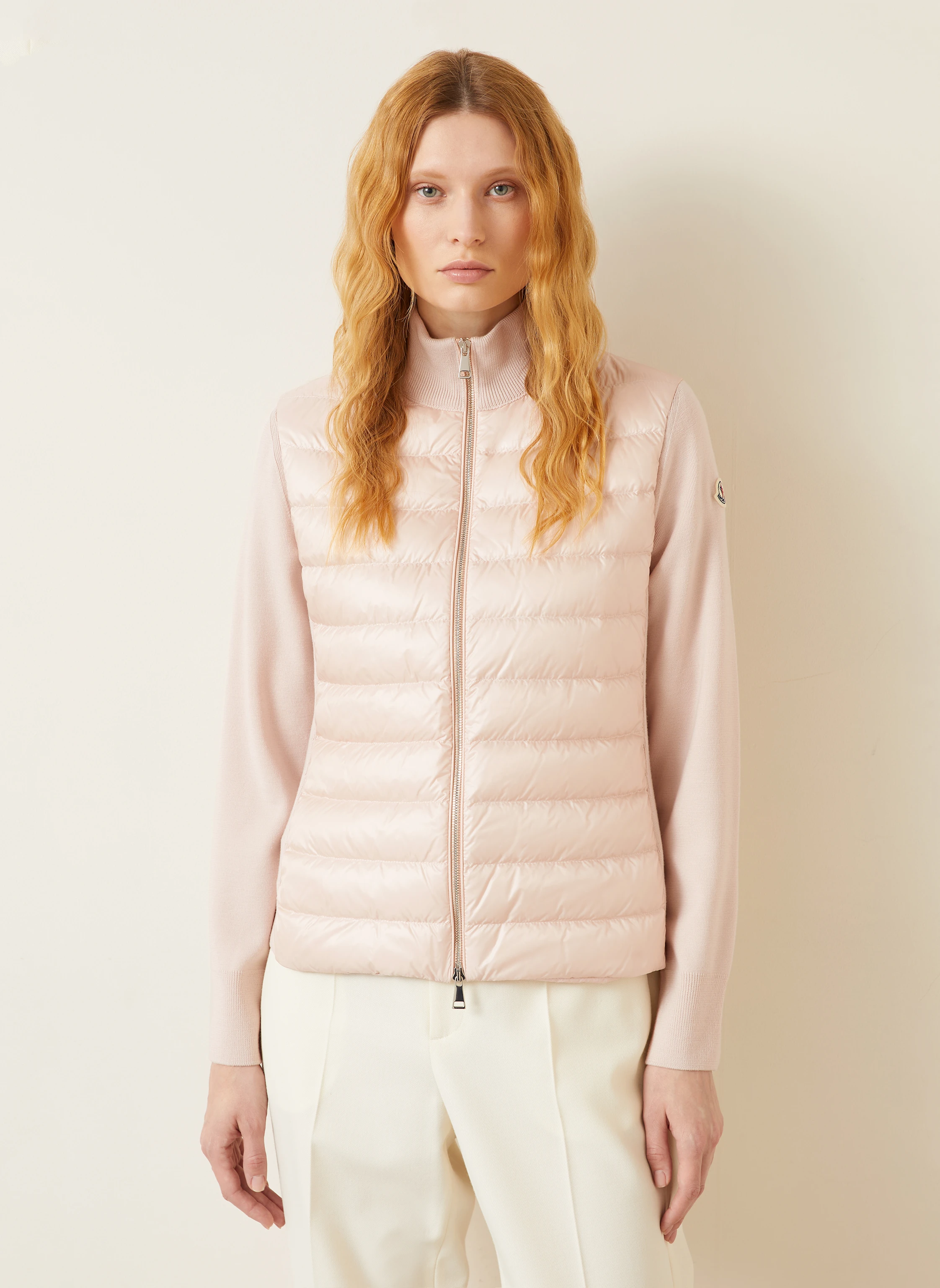 MONCLER Daunenjacke im Materialmix