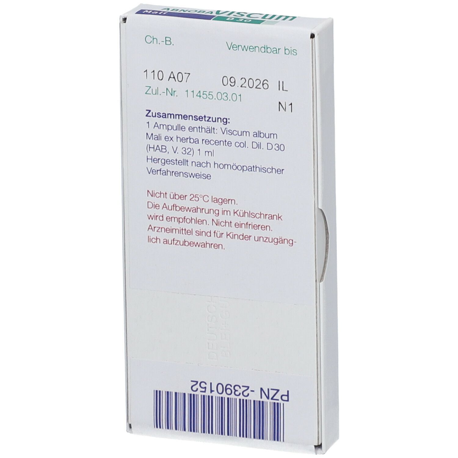AbnobaVISCUM® Mali D30 Ampullen