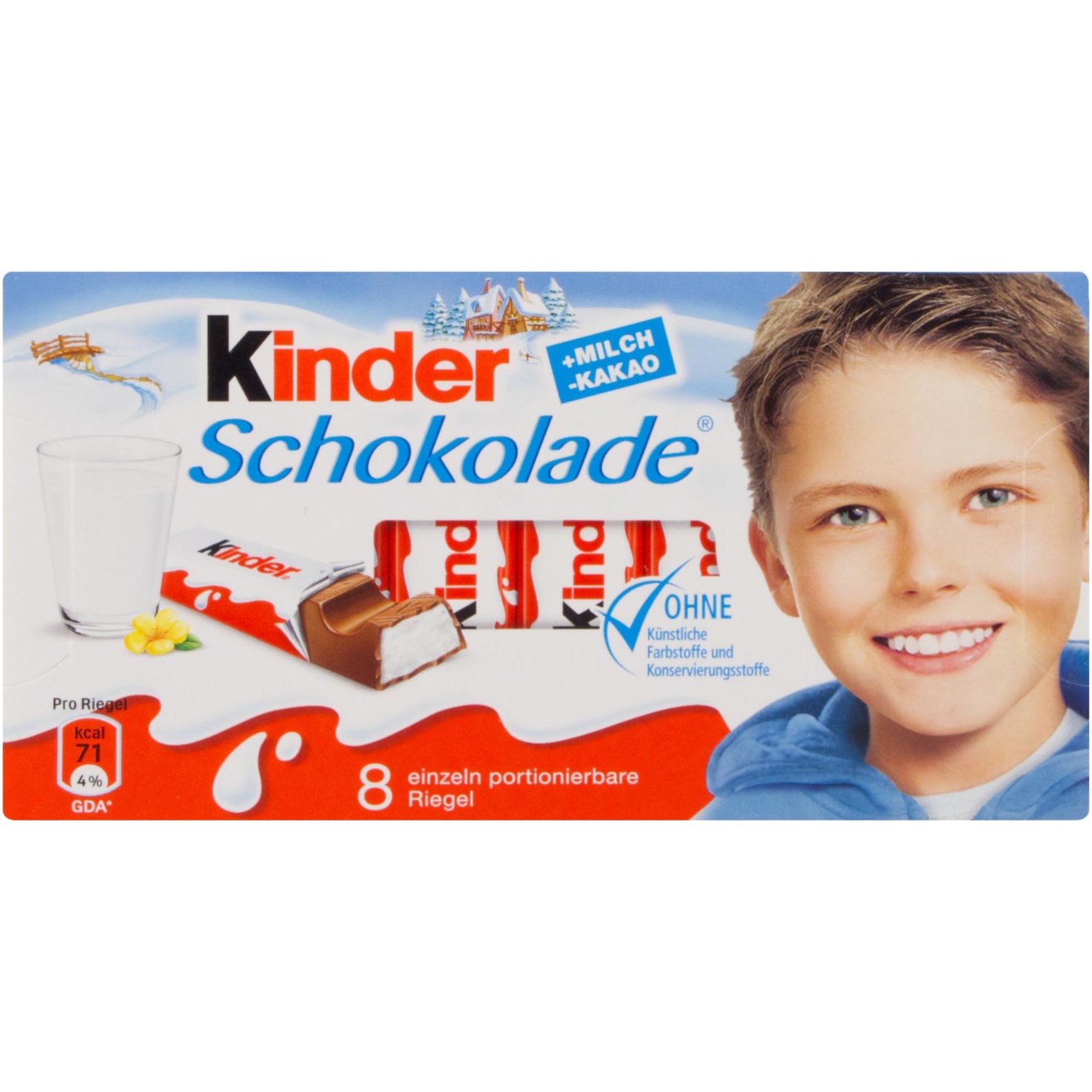 Kinder Schokolade Riegel 8x12,5g