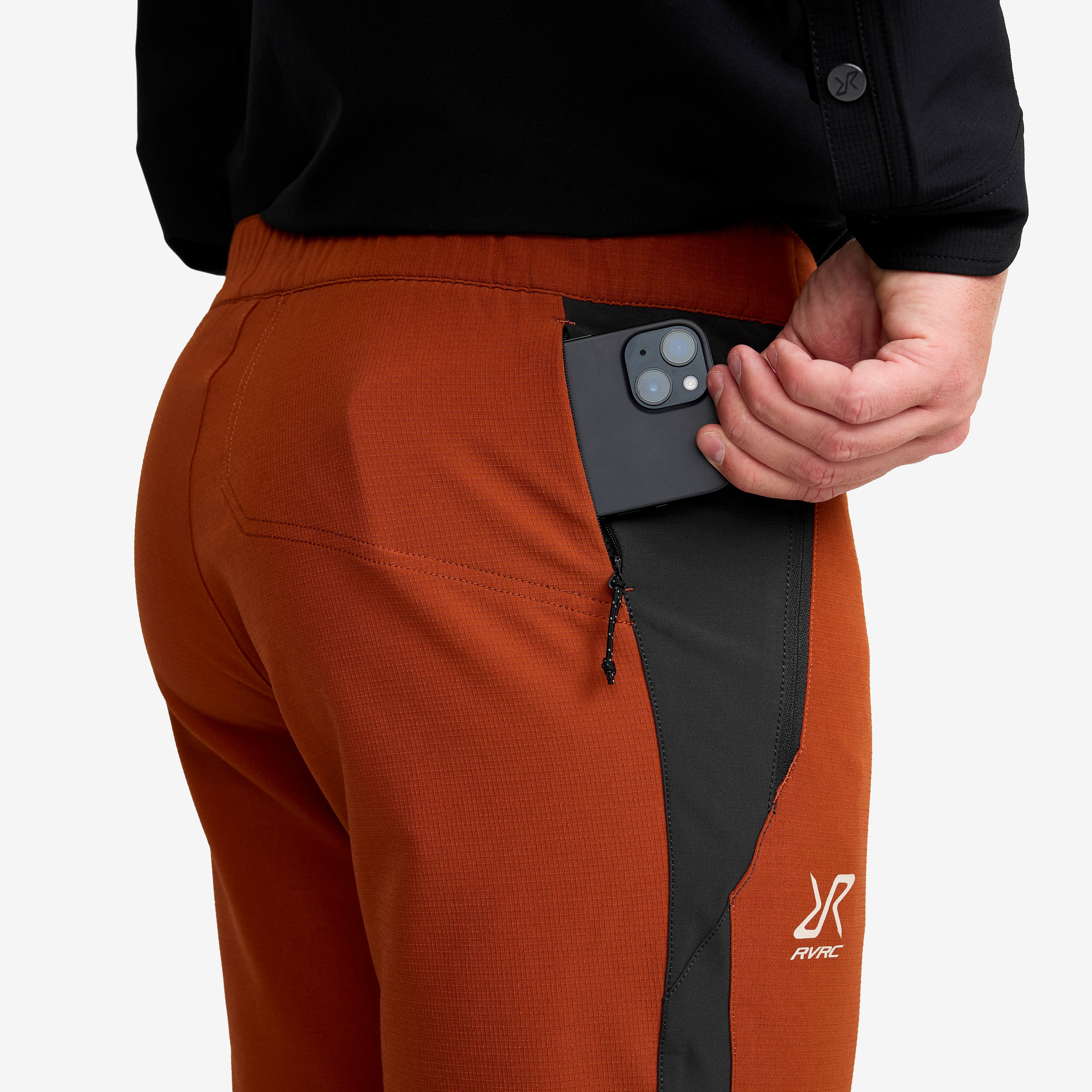 Ridge Trek Stretch Pants Herre Rusty Orange/Anthracite