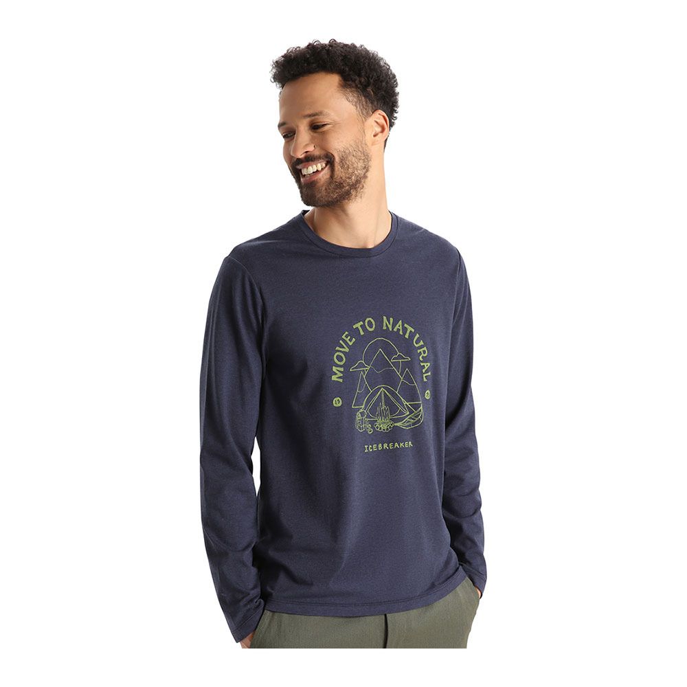 Icebreaker CENTRAL CLASSIC - Tee-shirt Homme midnight navy