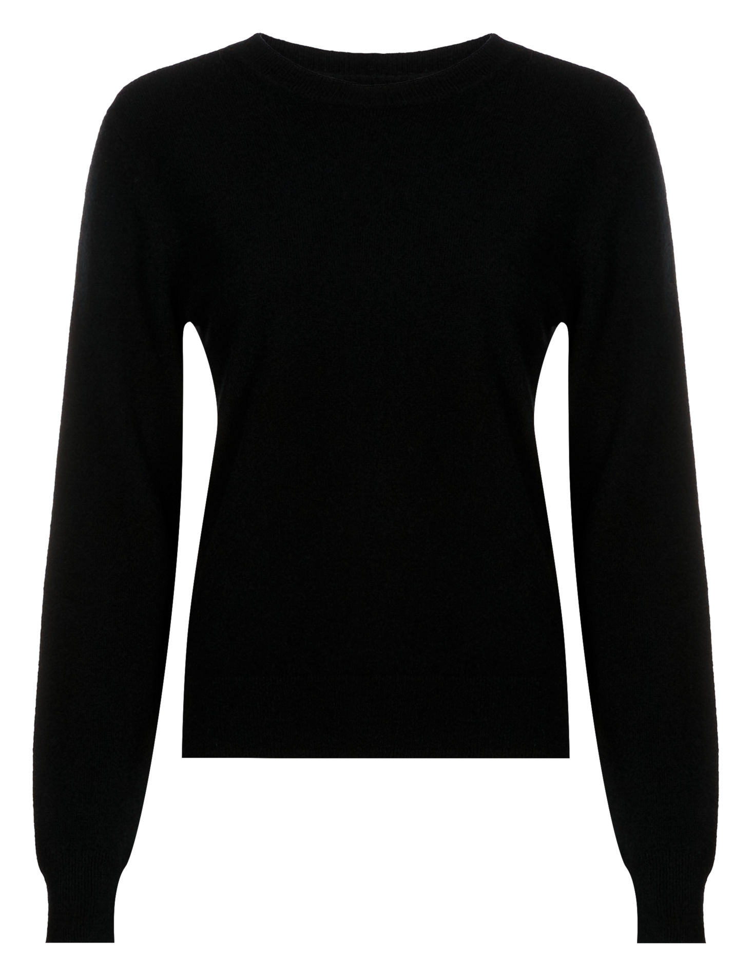 QIRIA - Pull droit en cachemire | Noir