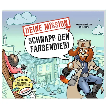 moses. Deine Mission: Schnapp den Farbendieb! - Interaktives Rätselbuch
