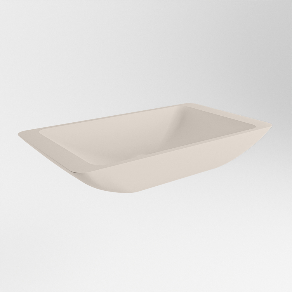 Mondiaz Topi Solid Surface waskom 60x35cm linen