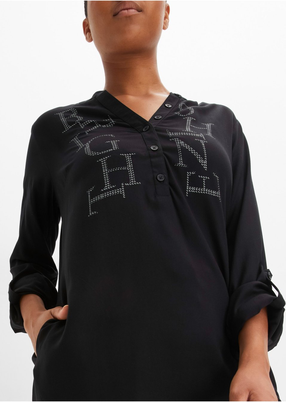 Blouse à imprimé brillant