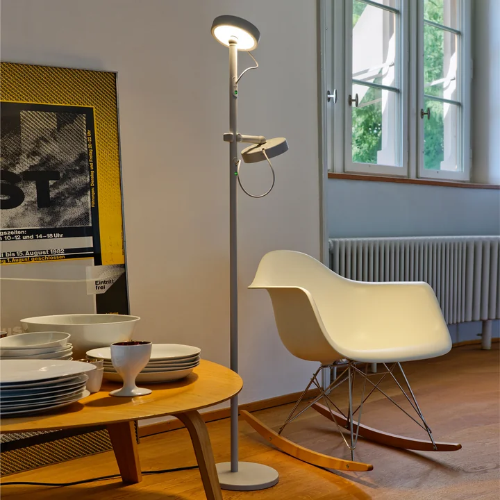 Vitra - Eames Plastic Armchair RAR RE, Ahorn gelblich / weiss / eisgrau