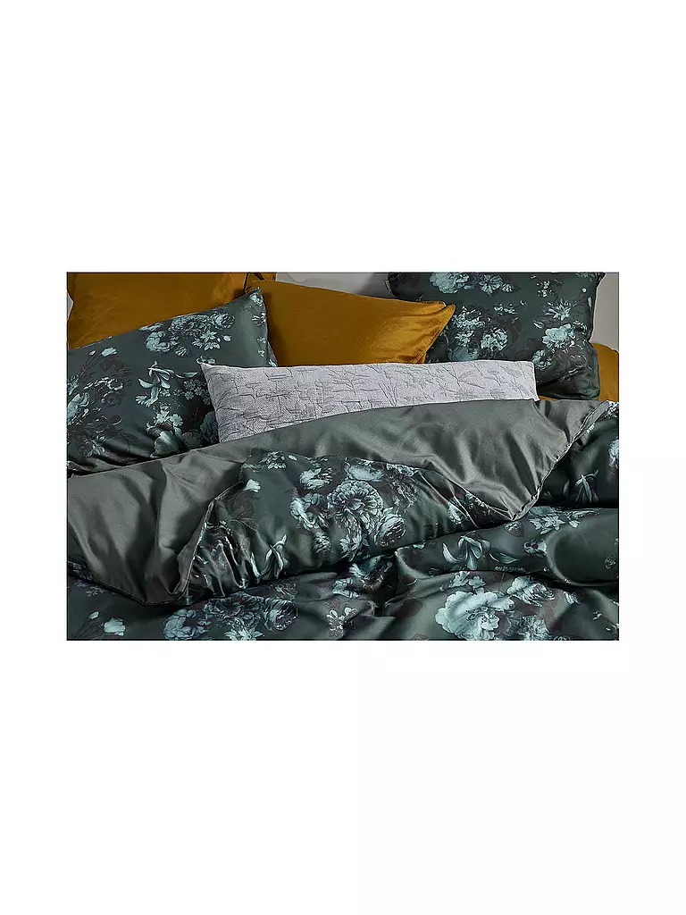 ESSENZA Twill Bettwäsche FLORICE 70x90cm / 140x200cm Balsam Green dunkelgrün