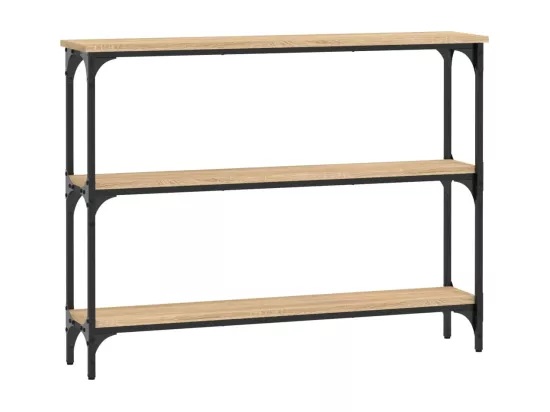 Table console chêne sonoma 100x22,5x75 cm bois d'ingénierie