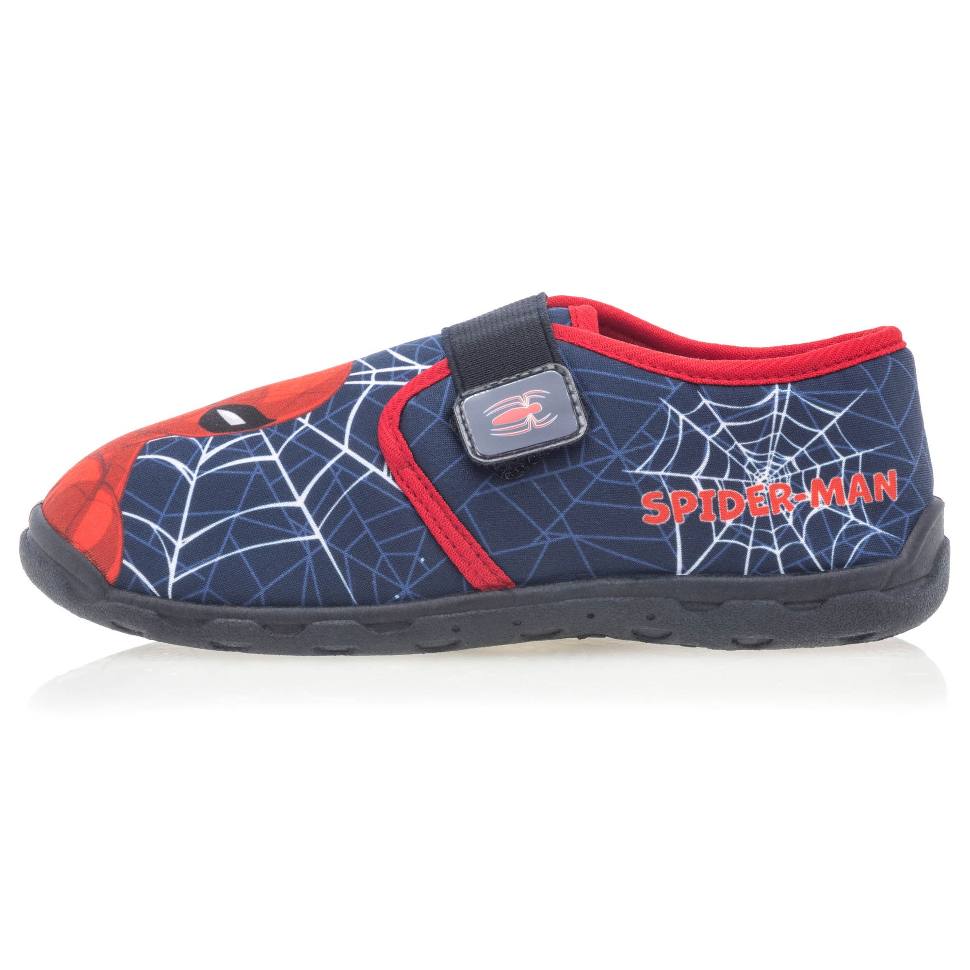 Pantoufles attaches velcros Garçon bleu marine