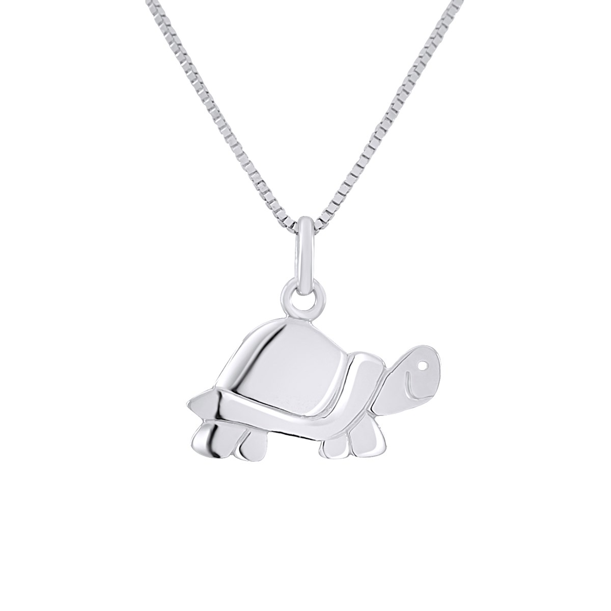 Pendentif TORTUE - Or Blanc