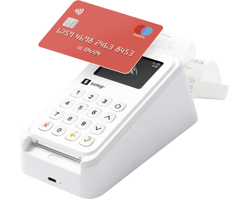SumUp EC en creditcardlezerset 3G + WiFi incl. oplaadstation, bonprinter