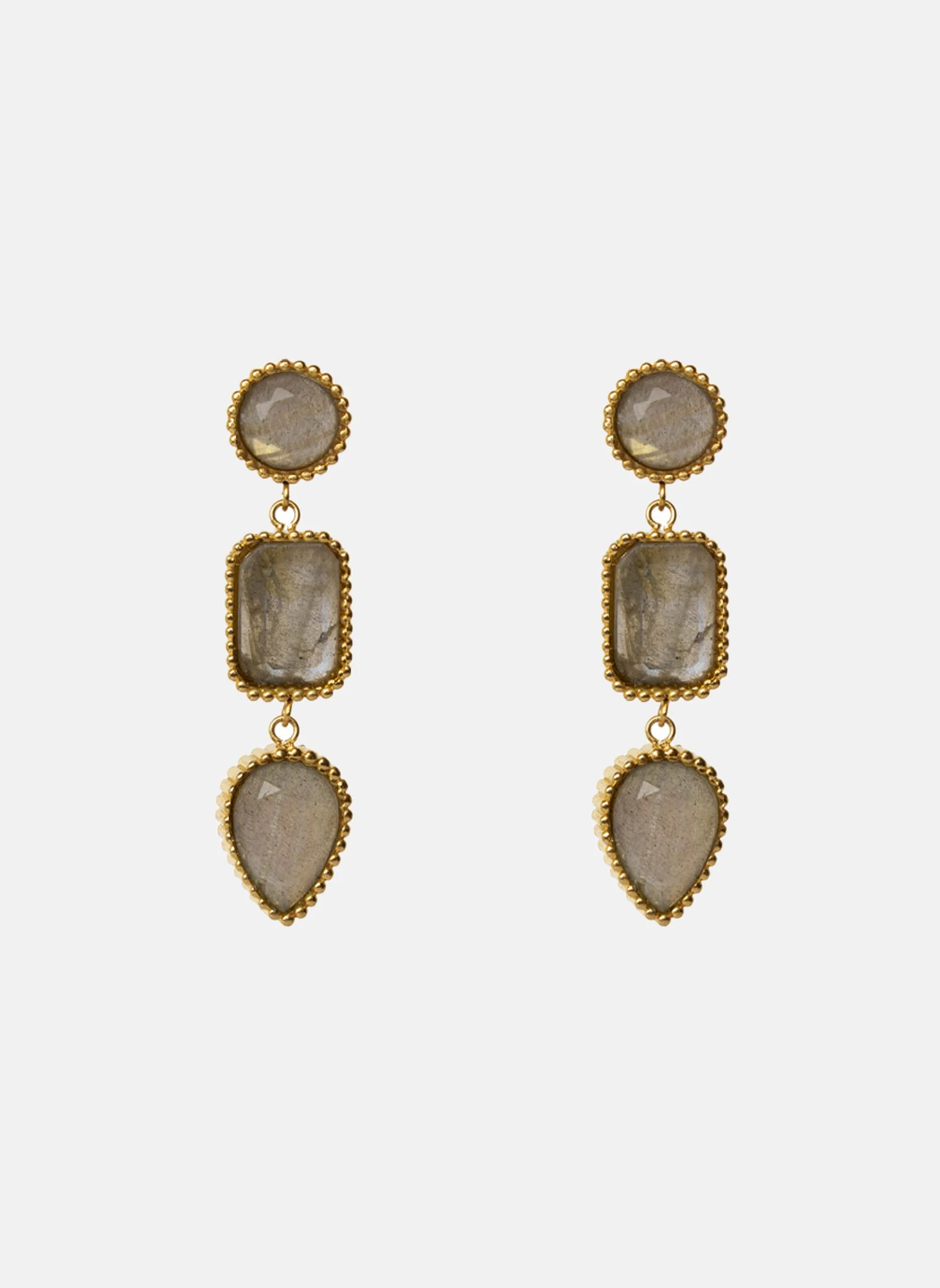 PERSEPHONE - Boucles d'oreilles pendantes persephone | Gris