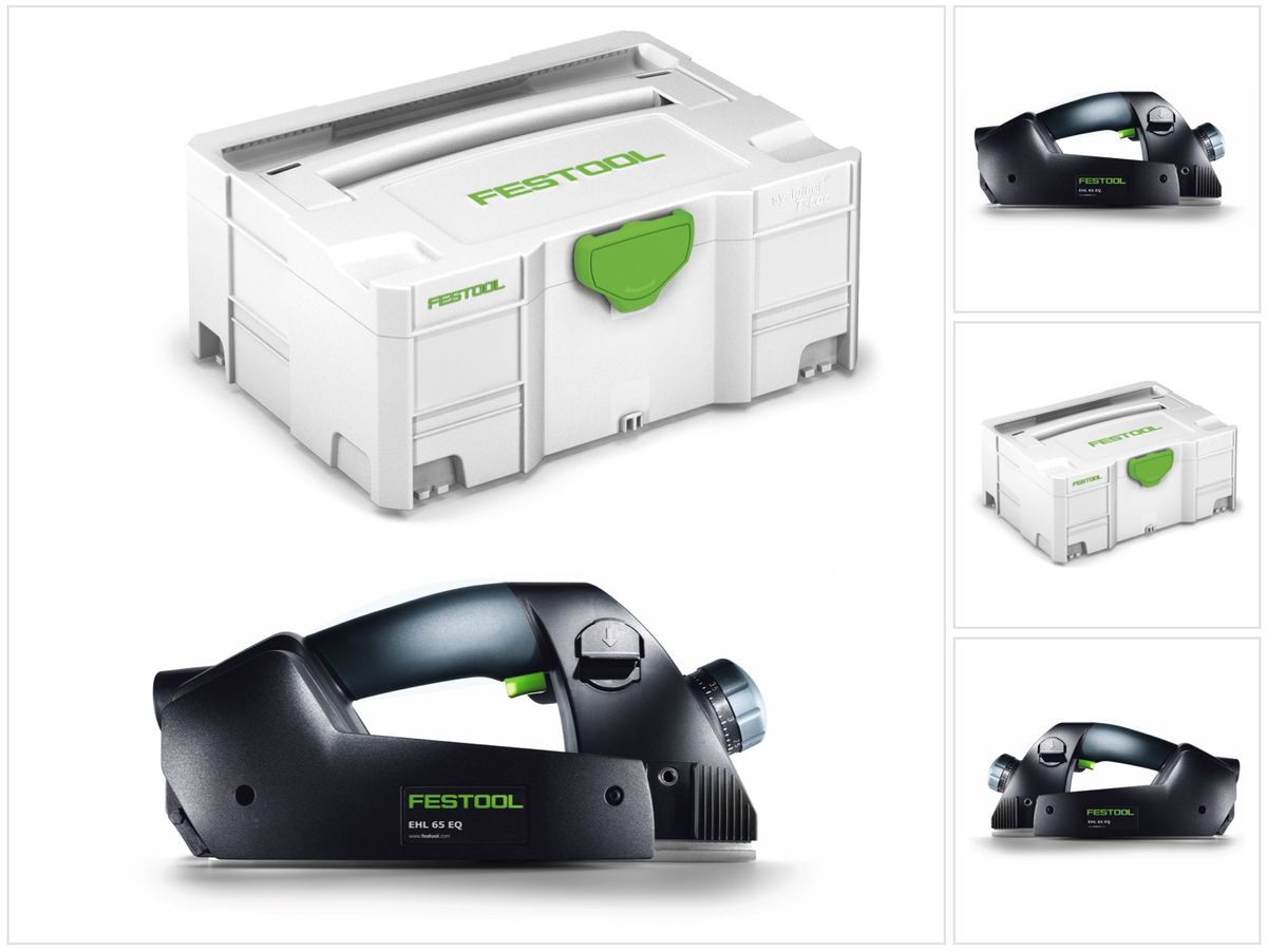 Festool EHL 65 EQ-Plus eenhandsschaaf 720W 23mm in systainer + accessoires ( 574557 )