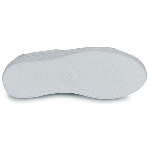 Calvin Klein Jeans - BOLD VULC FLATF LACEUP LTH WN Blanco