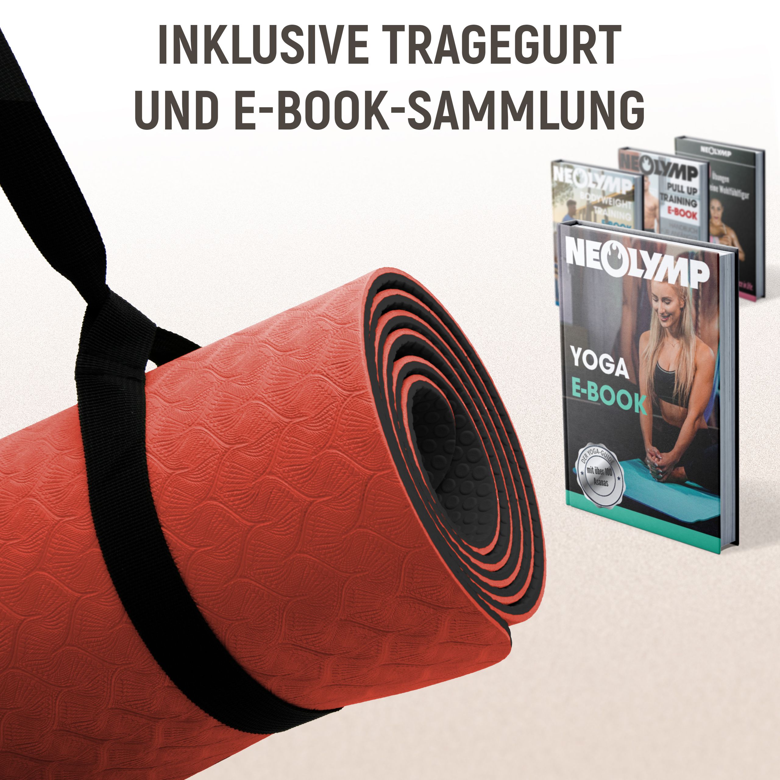 NEOLYMP Yogamatte Rot