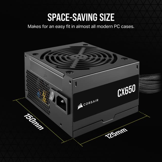 Corsair CX650 strømforsyning (650W)