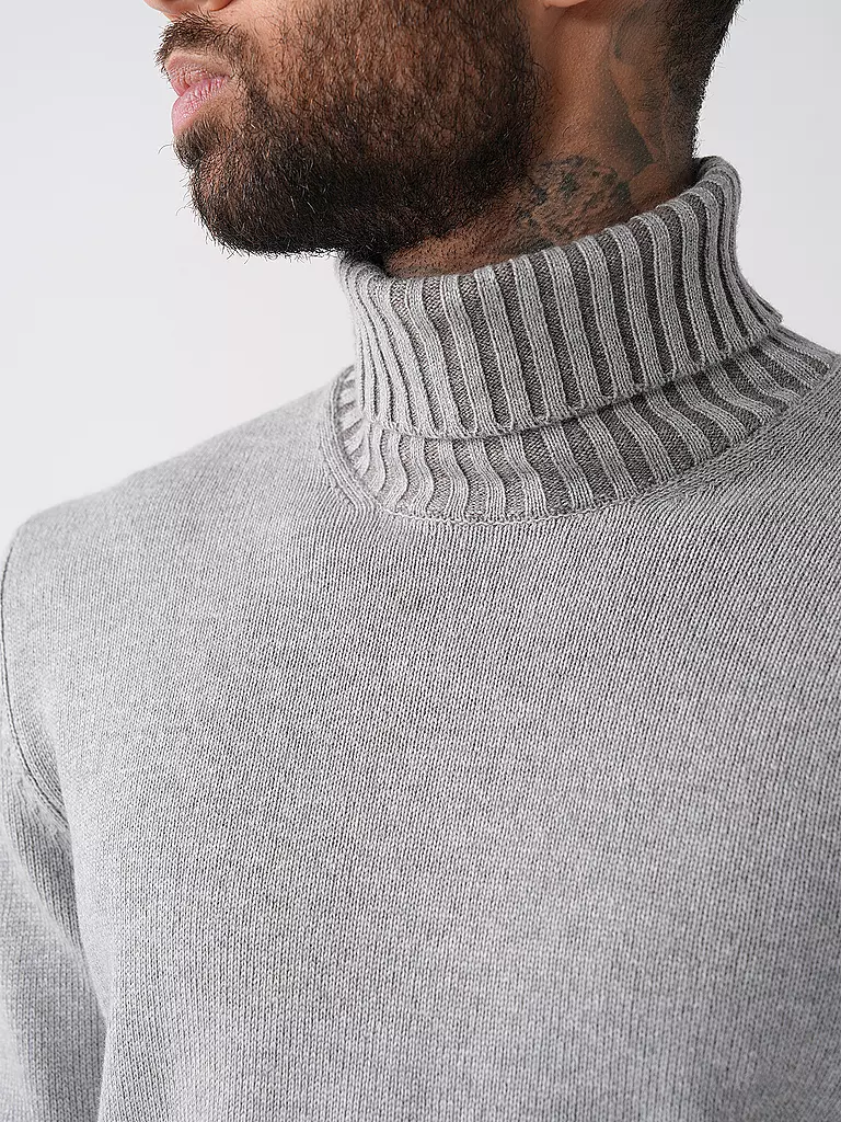 GRAN SASSO Rollkragenpullover grau