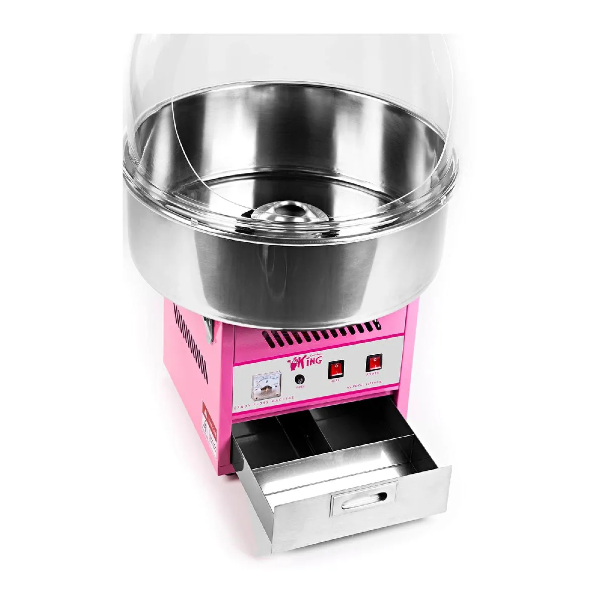 Helloshop26 Kit machine à popcorn et barbe à papa - Rouge/Rose