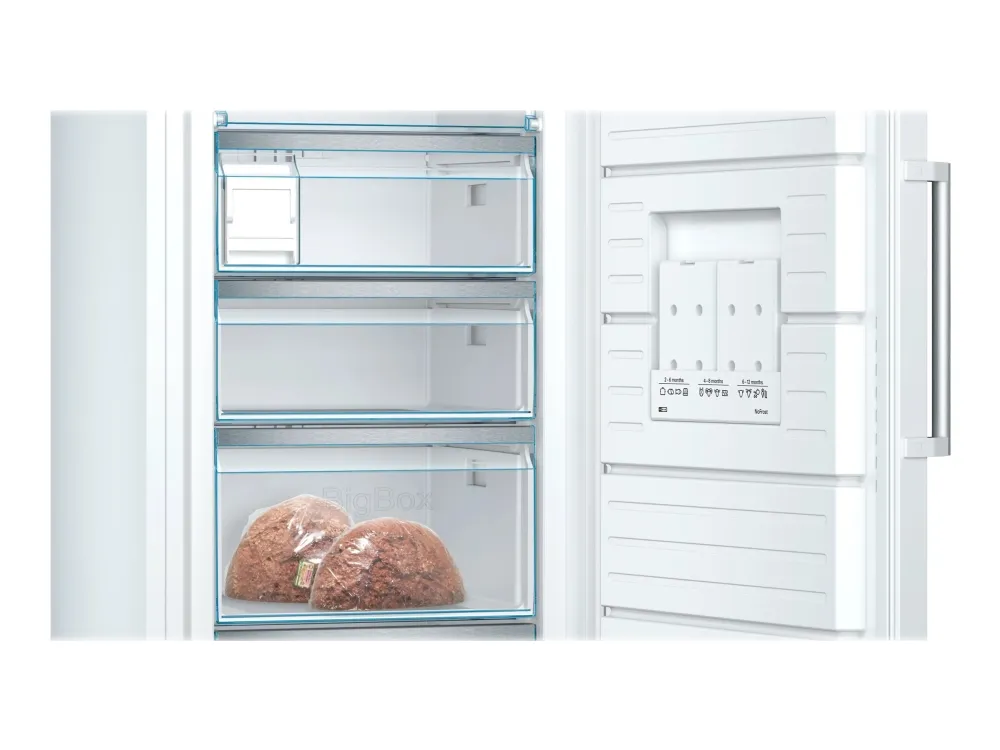 Bosch Serie | 6 GSN54AWCV - Fryser - stående - bredde: 70 cm - dybde: 78 cm - højde: 176 cm - 328 liter - Klasse C - hvid