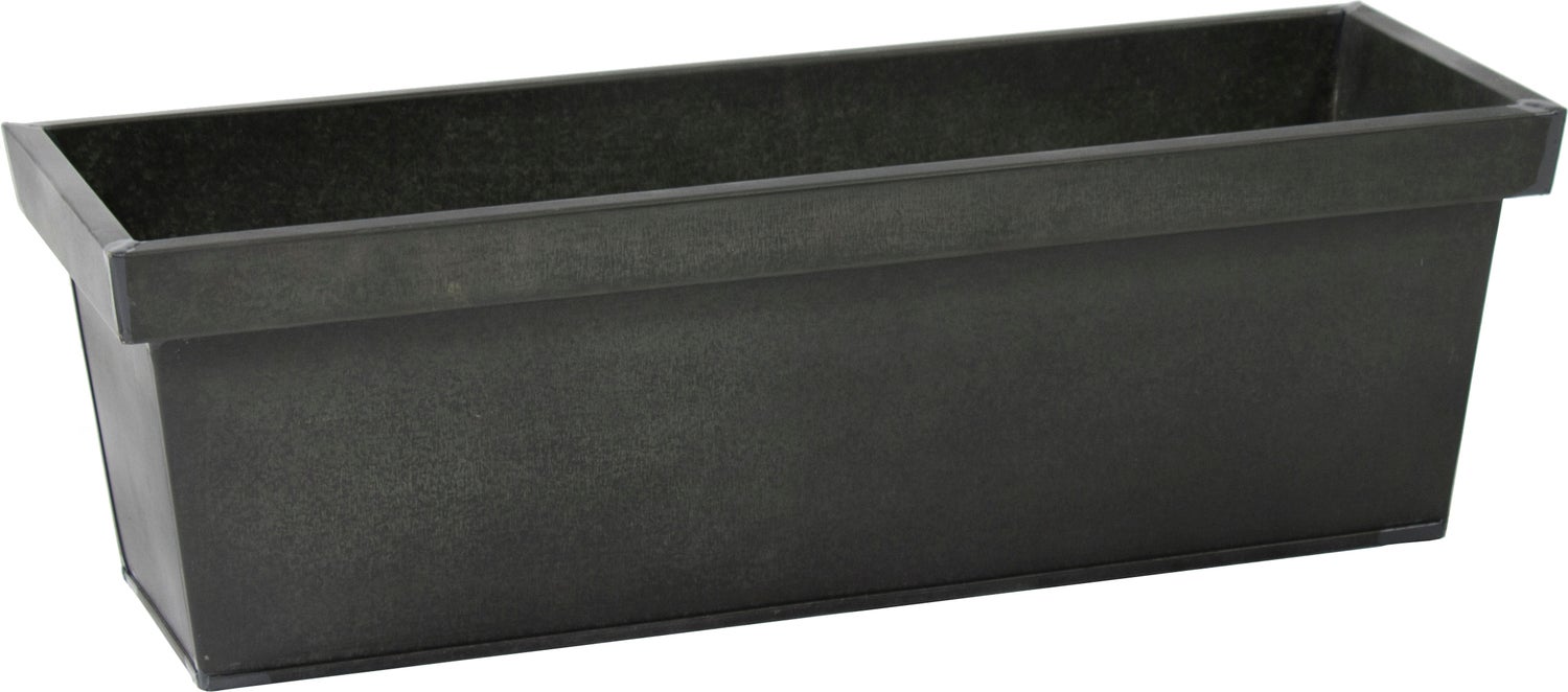 Mega Collections plantenbak Henri zwart 50 x 17 x 16 cm