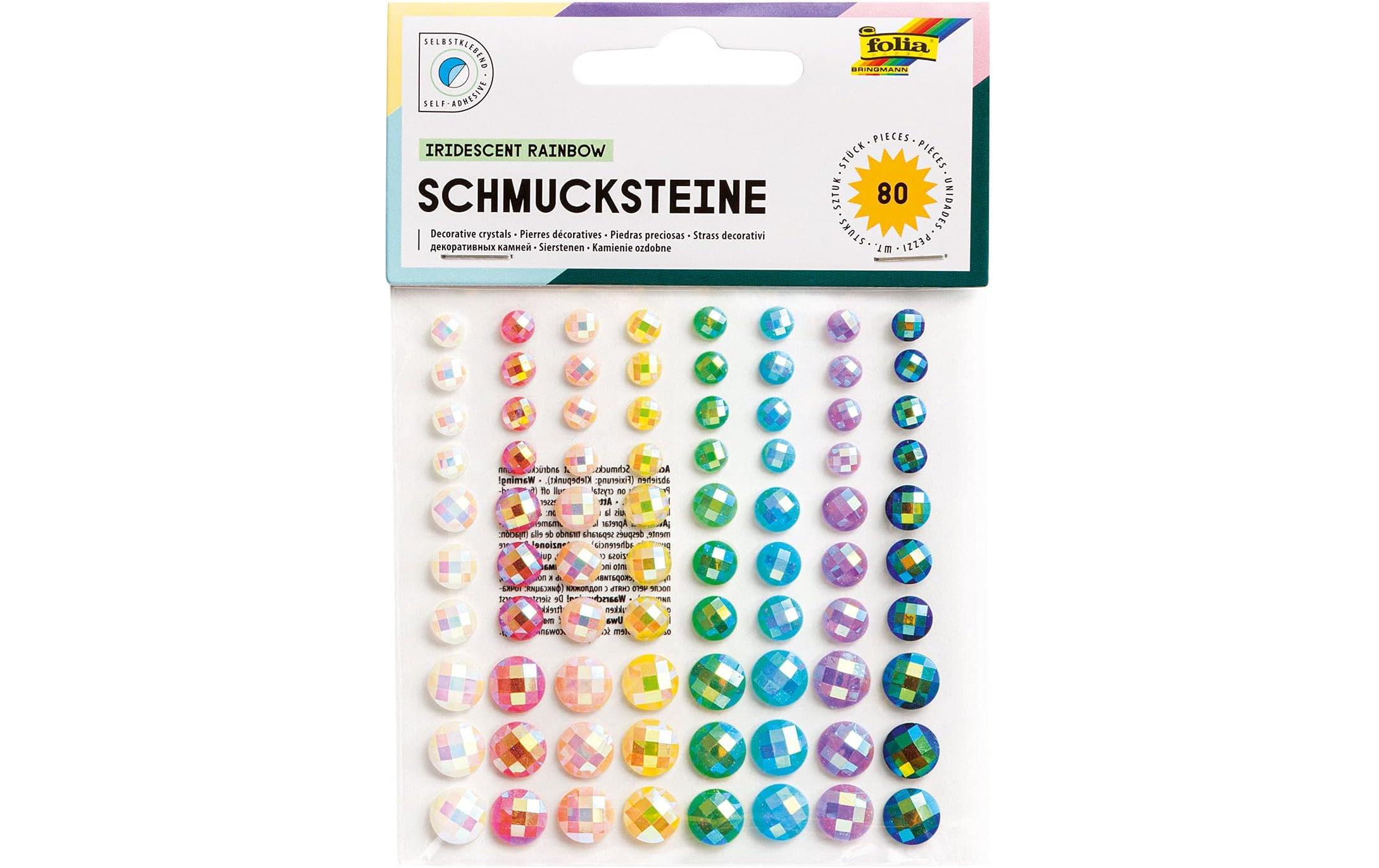 Schmucksteine Iridescent Rainbow 80 StückDekosteine Regenbogen