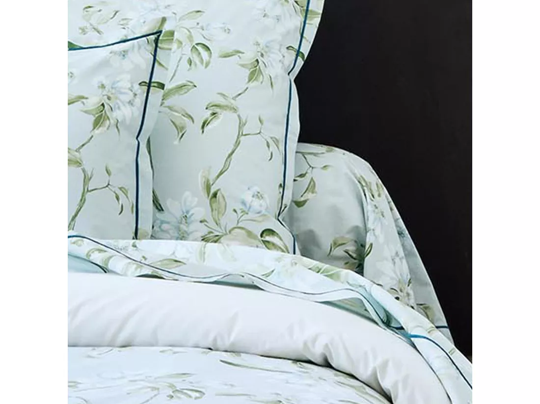 Taie de traversin en percale de coton au style anglais