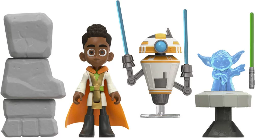 STAR WARS - YOUNG JEDI COFFRET TEMPLE ELECTO ET FIGURINES 10CM