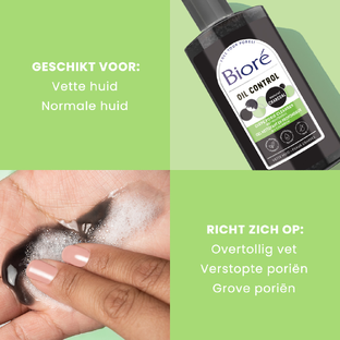 Biore Oil Control Natural Charcoal Cleanser 200ML