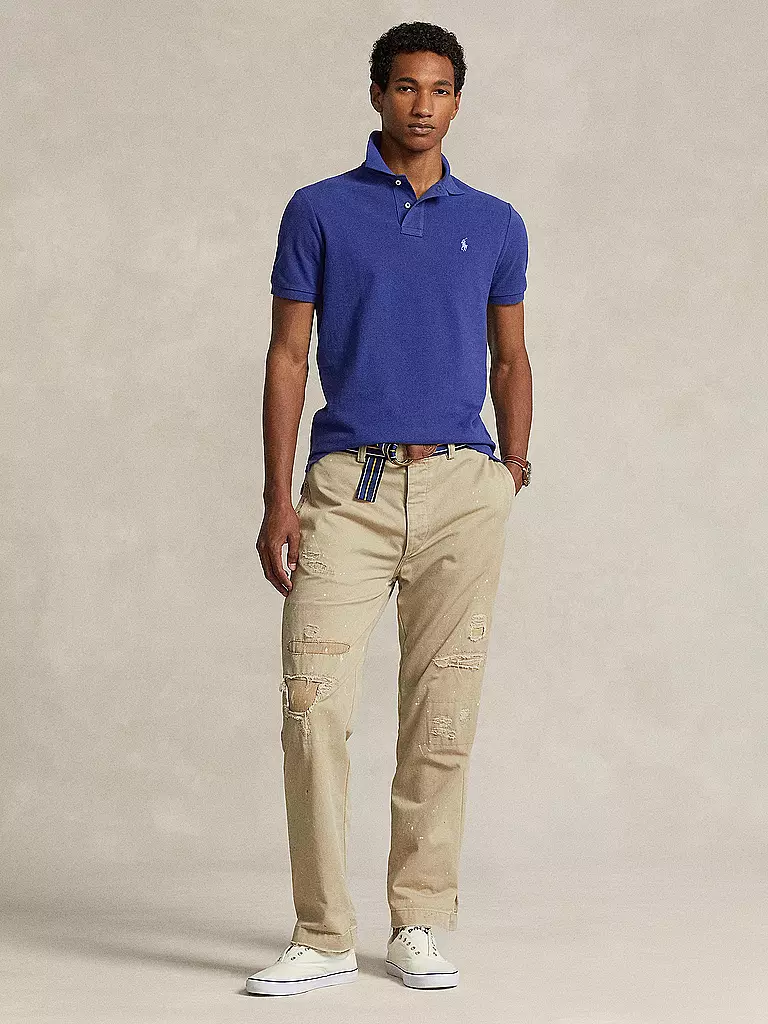 POLO RALPH LAUREN Poloshirt Custom Slim Fit dunkelblau