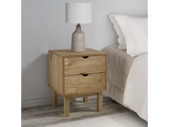 Table de chevet OTTA 45x39x57 cm bois de pin massif