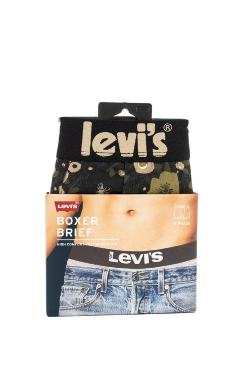 calecons et slips levi's® redmond flower aop boxer brief 004 khaki
