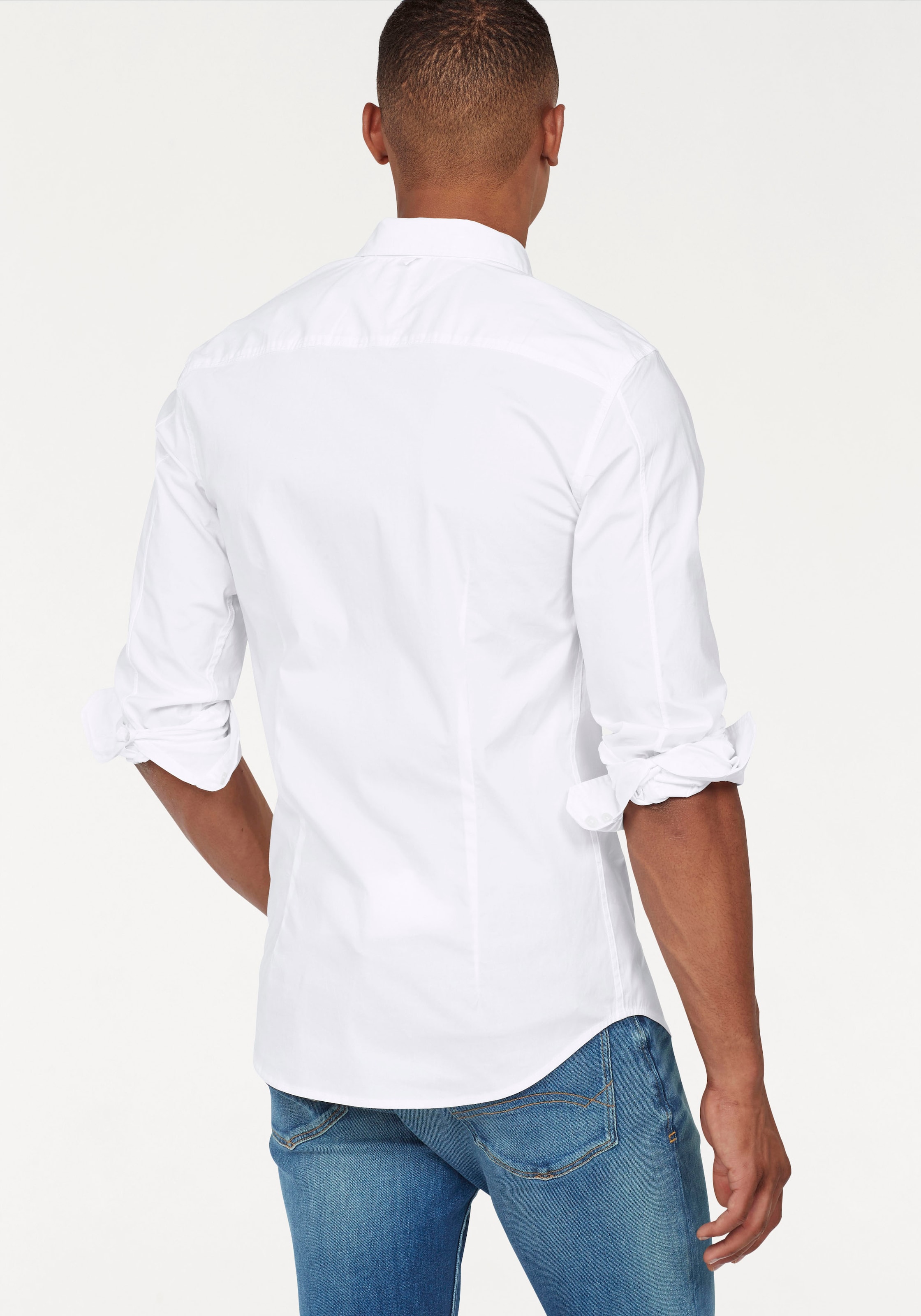 Tommy Jeans Langarmhemd »Sabim Stretch Shirt« Stretch Hemd, Premium, Slim Fit, mit Elasthan