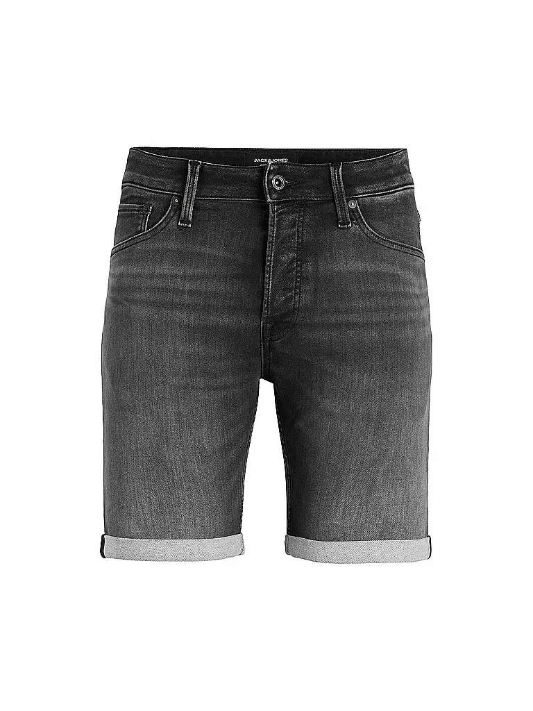 JACK & JONES Jeansshorts JJIRICK JJICON schwarz