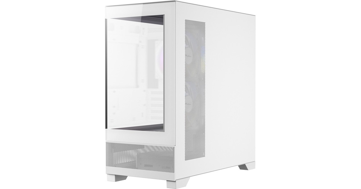 AntecCX500M RGB mini tower behuizing  (Wit | 2x USB-A | 1x USB-C | Tempered Glass)
