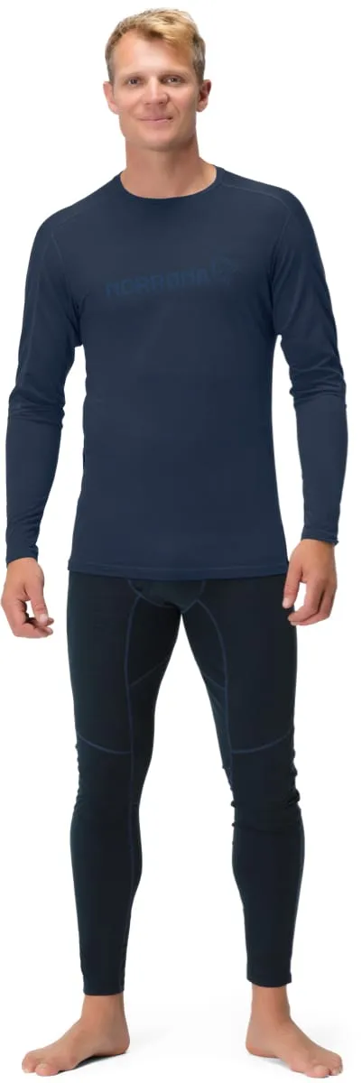 Norrøna Men's Falketind Equaliser Merino Round Neck Indigo Night