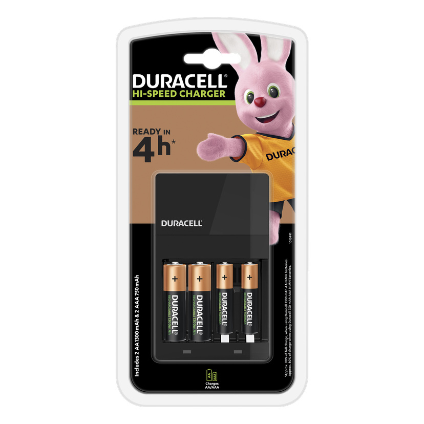 Batterilader AA/AAA 4 deler