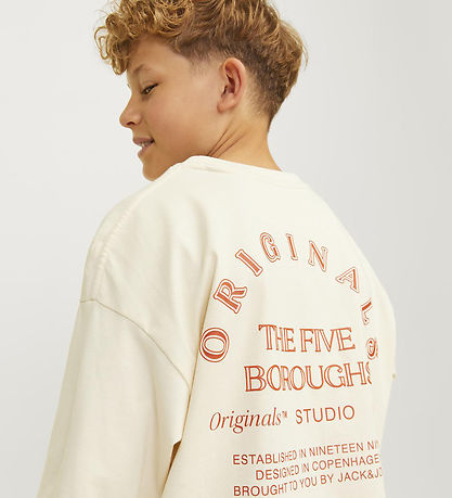 Jack & Jones T-Shirt - JorBrooklyn - Buttercreme