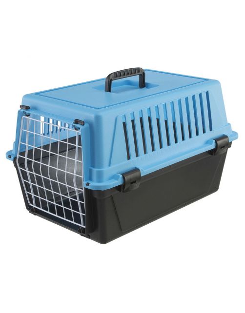 Ferplast Vervoersbox Atlas 10 - Kattenvervoersbox - 32.5x48x29 cm Lichtblauw