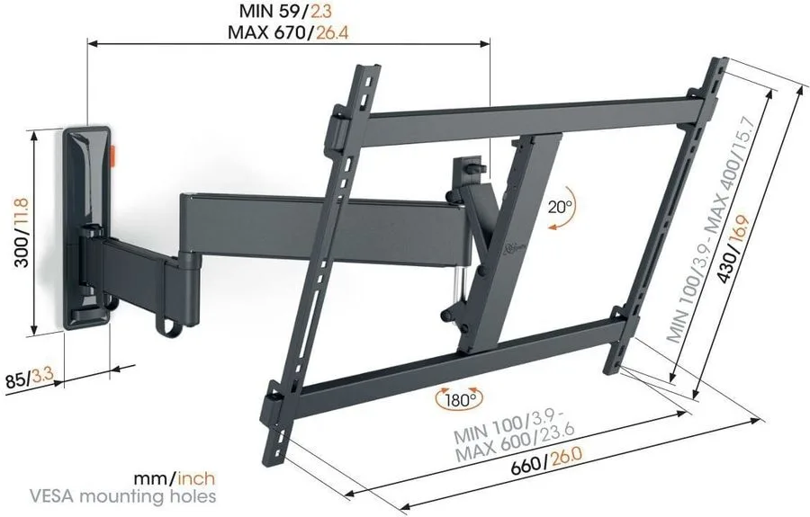 Vogel's TVM 3645 Supports TV