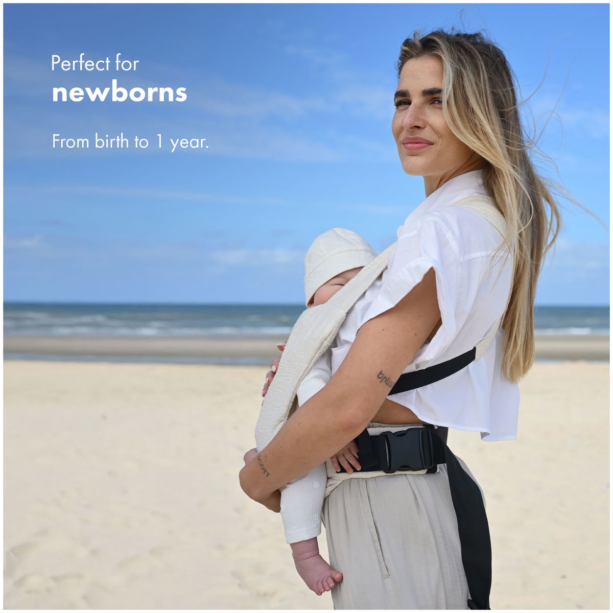 DERYANDERYAN   Nova Babytrage creme