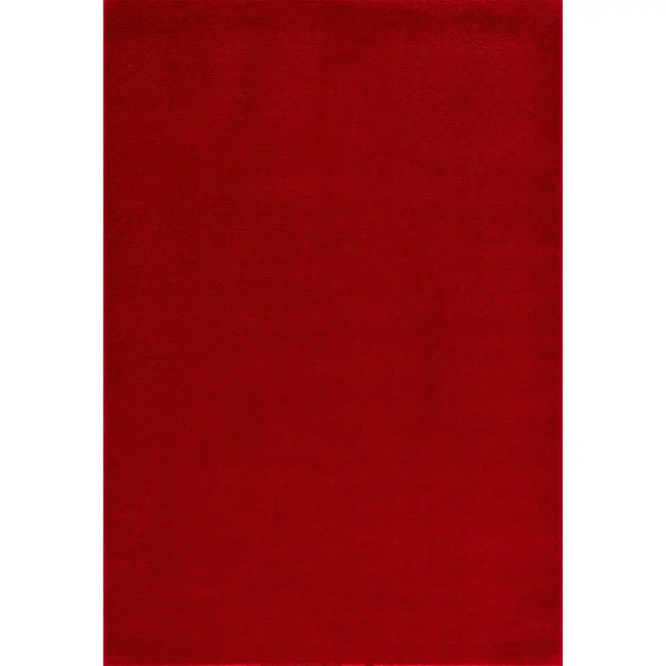 Uni Effen Laagpolig Vloerkleed Modern Rood - 140x200 CM