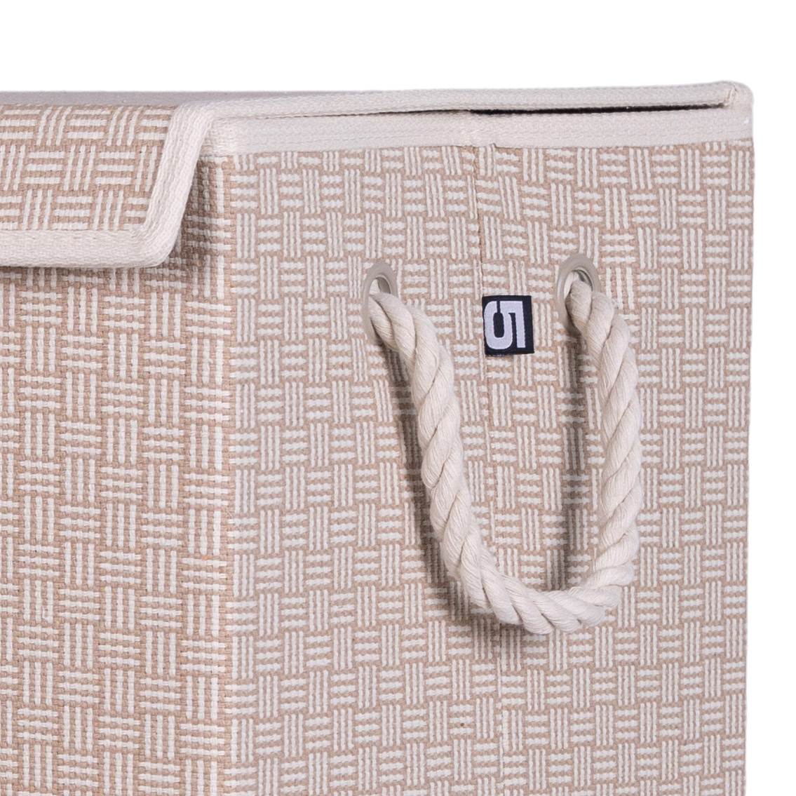 Wasmand rechthoek beige square XL 60x30 cm