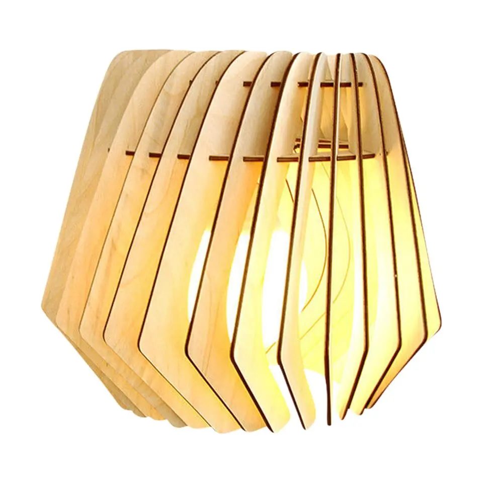 Bomerango Spin M houten lampenkap medium - Ø 37 cm