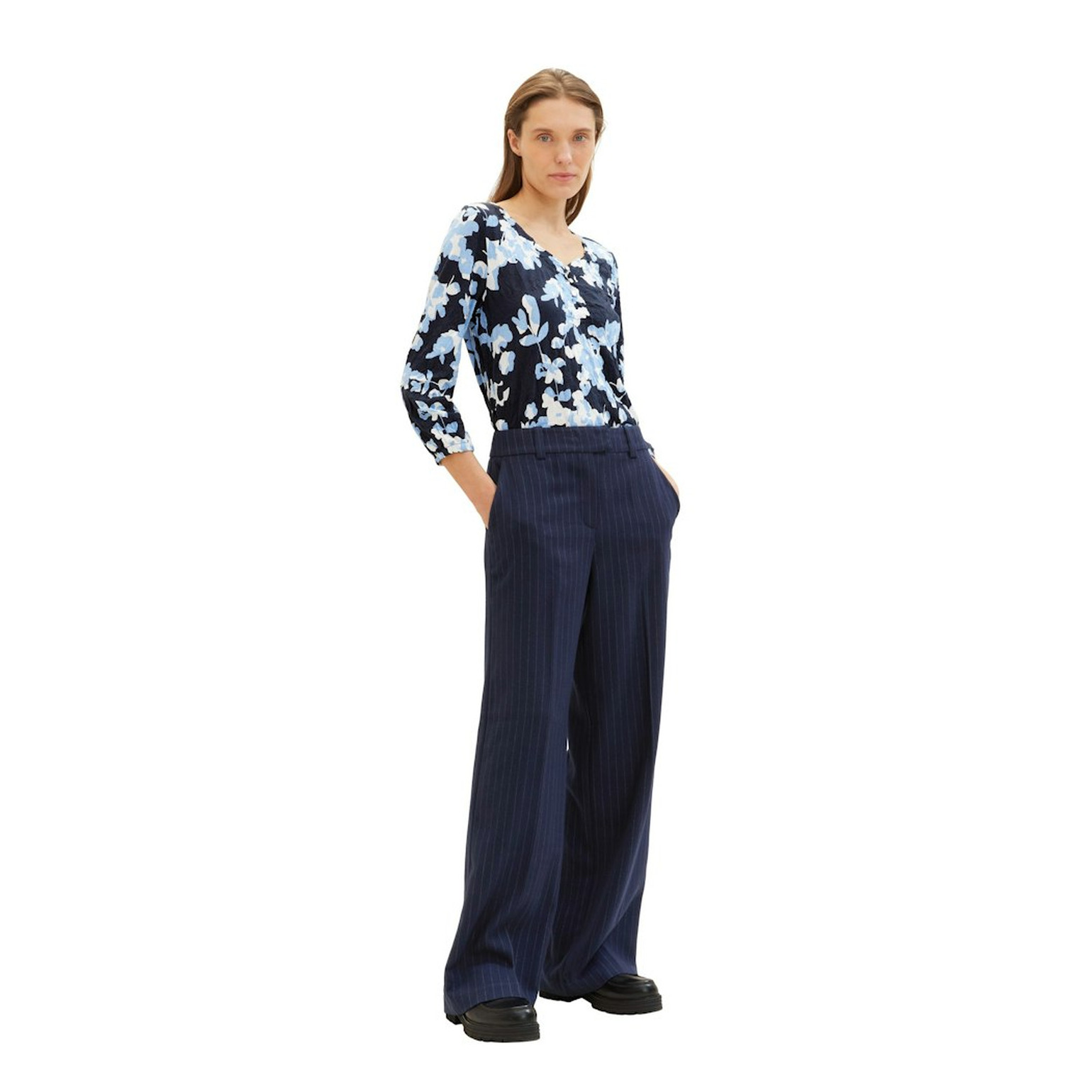Tom Tailor T-shirt crincle alloverprint
