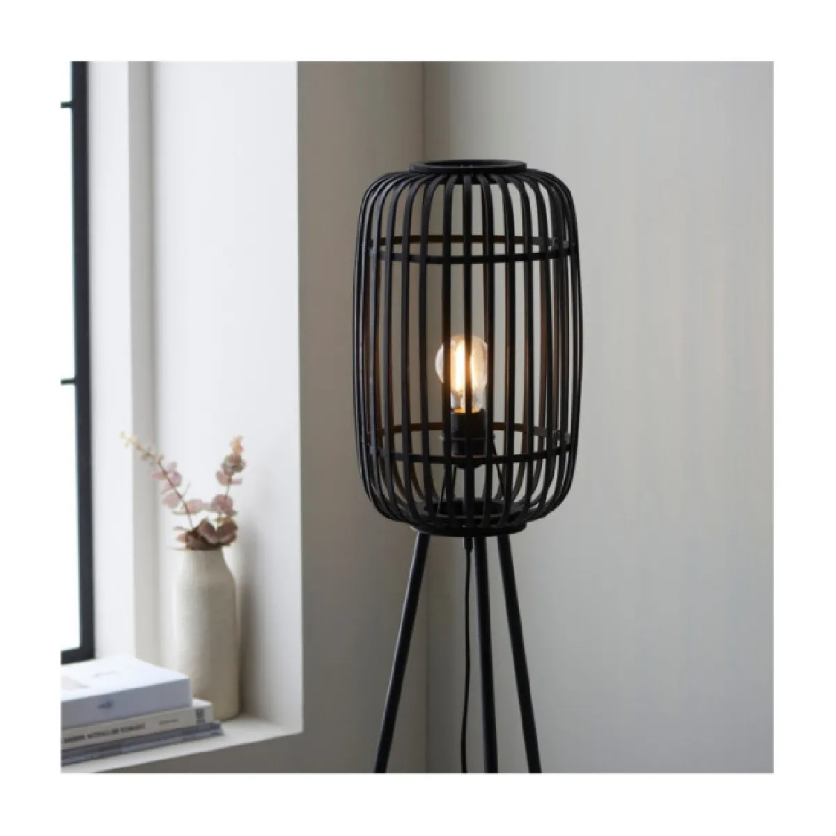 Endon Mathias Lampadaire - Bambou Foncé